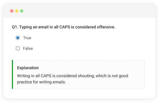 Give Instant Answer Explanations